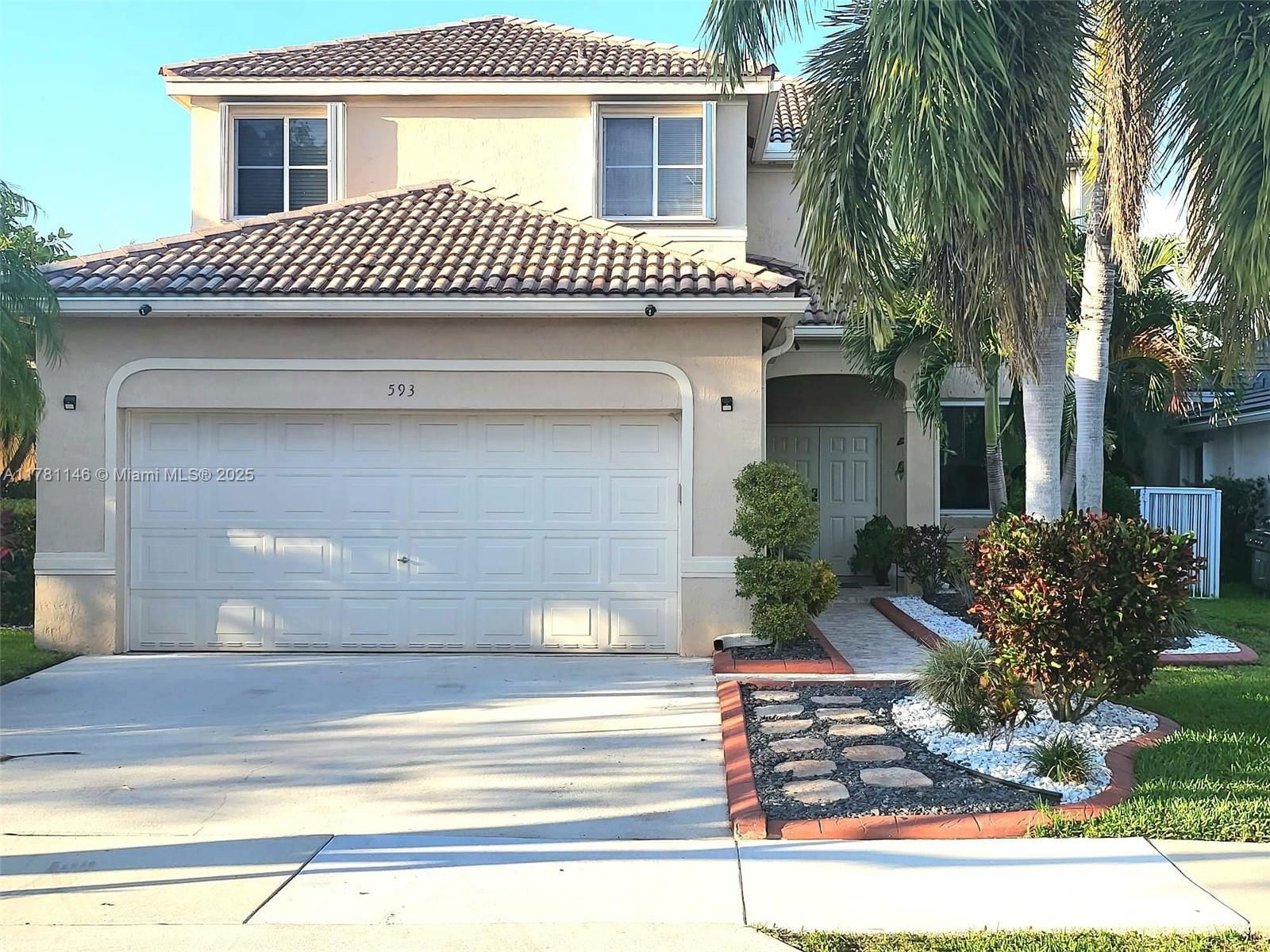 Real estate property located at 593 Willow Bend Rd, Broward, Sector 3 - Parcels H I J, Weston, FL