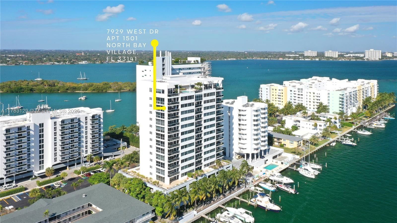 Real estate property located at 7929 West Dr #1501, Miami-dade, Blue Bay Tower Condo, North Bay Village, FL