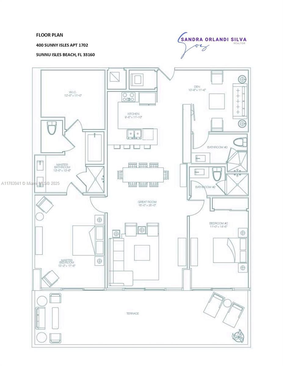 Real estate property located at 400 Sunny Isles Blvd #1702, Miami-dade, 400 Sunny Isles Condo Wes, Sunny Isles Beach, FL