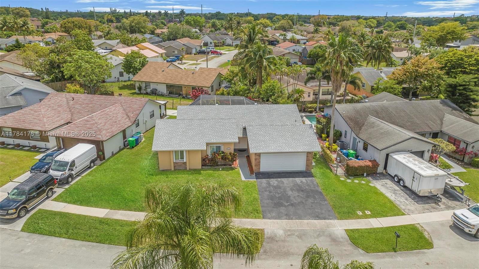 Real estate property located at 9338 47th St, Broward, Springtree West, Sunrise, FL