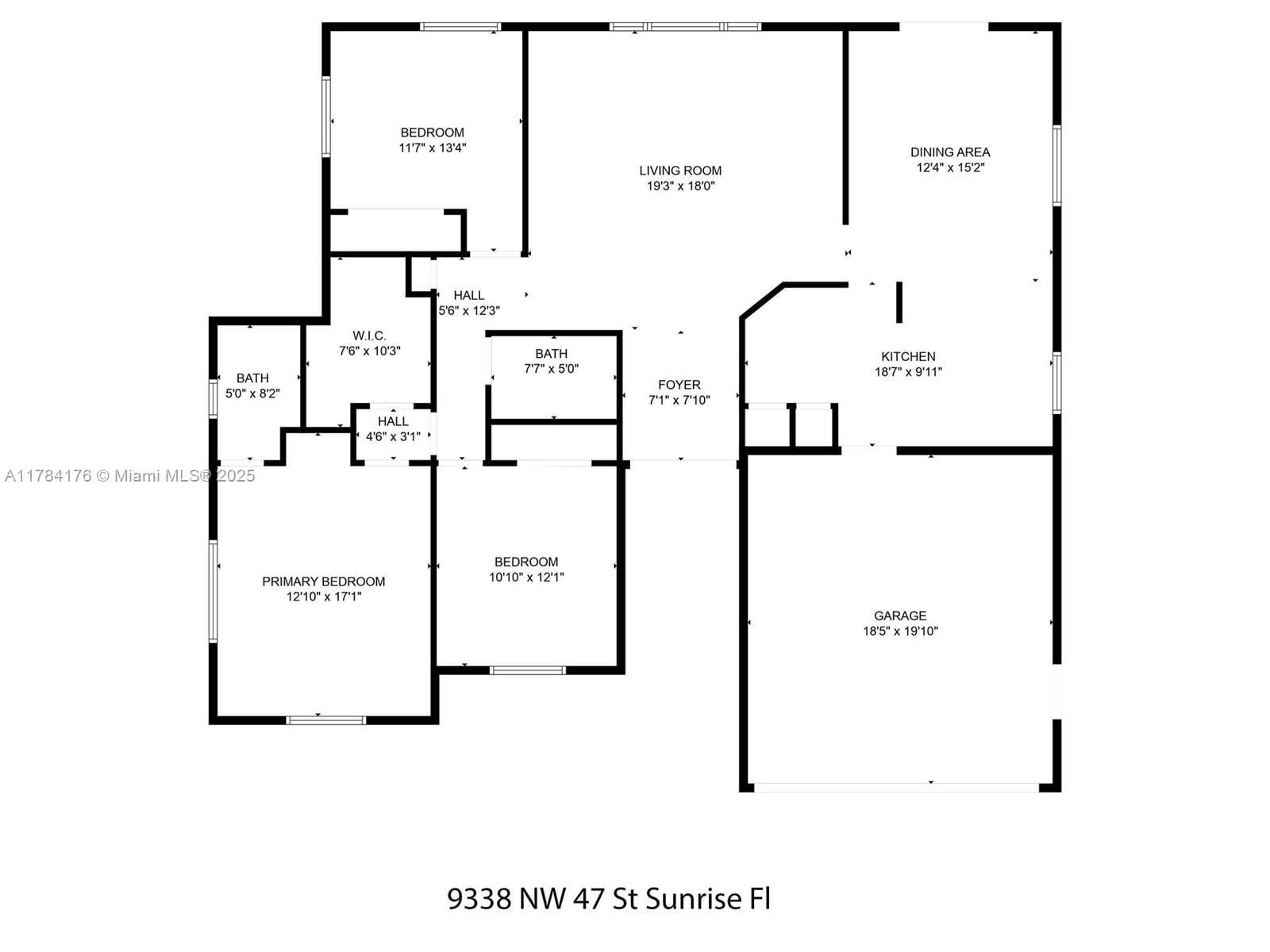 Real estate property located at 9338 47th St, Broward, Springtree West, Sunrise, FL