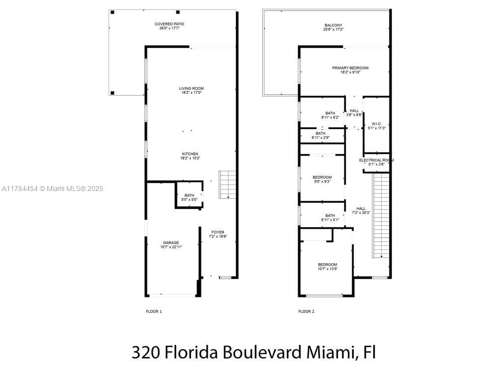 Real estate property located at 320 Florida Blvd, Miami-dade, Flagami Sec A, Miami, FL