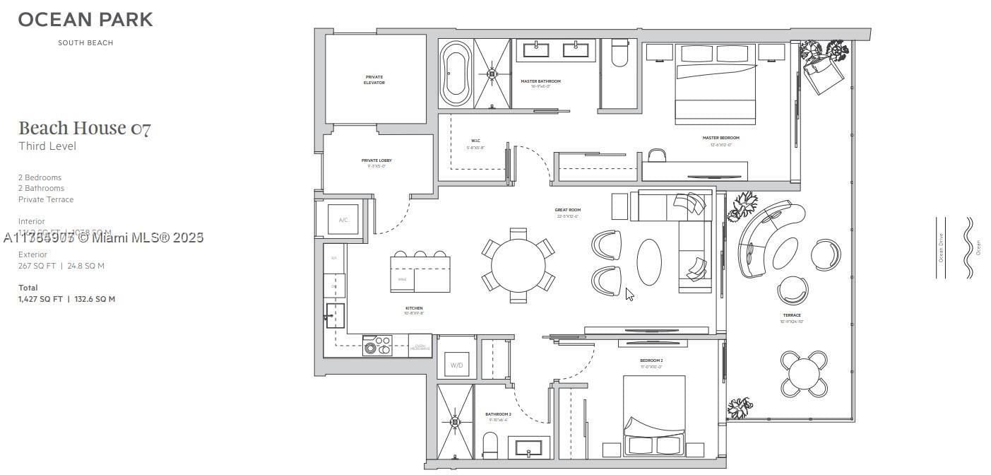 Real estate property located at 304 Ocean Dr #302, Miami-dade, Ocean Park, Miami Beach, FL