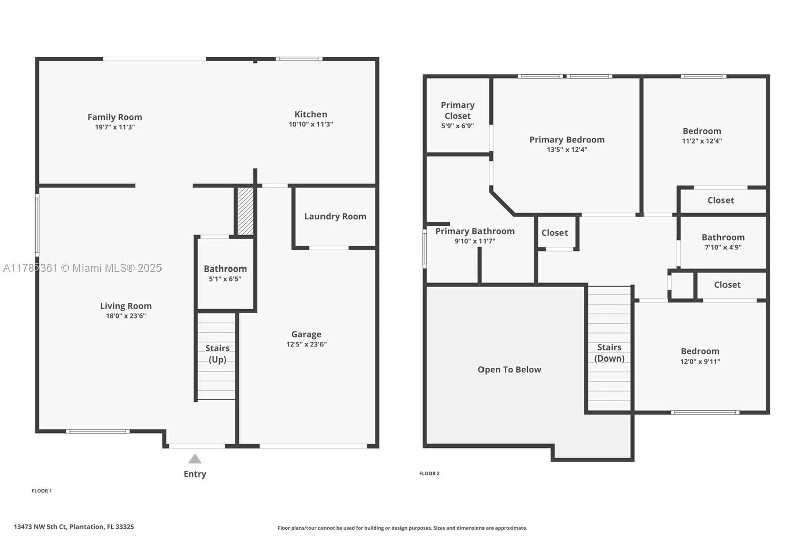 Real estate property located at 13473 5th Ct, Broward, Sawgrass Plantation, Plantation, FL