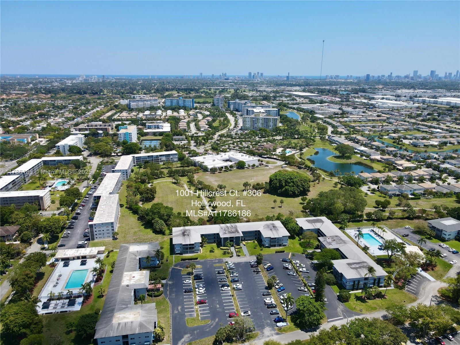 Real estate property located at 1001 Hillcrest Ct #306, Broward, Hillcrest Country Club Apt, Hollywood, FL