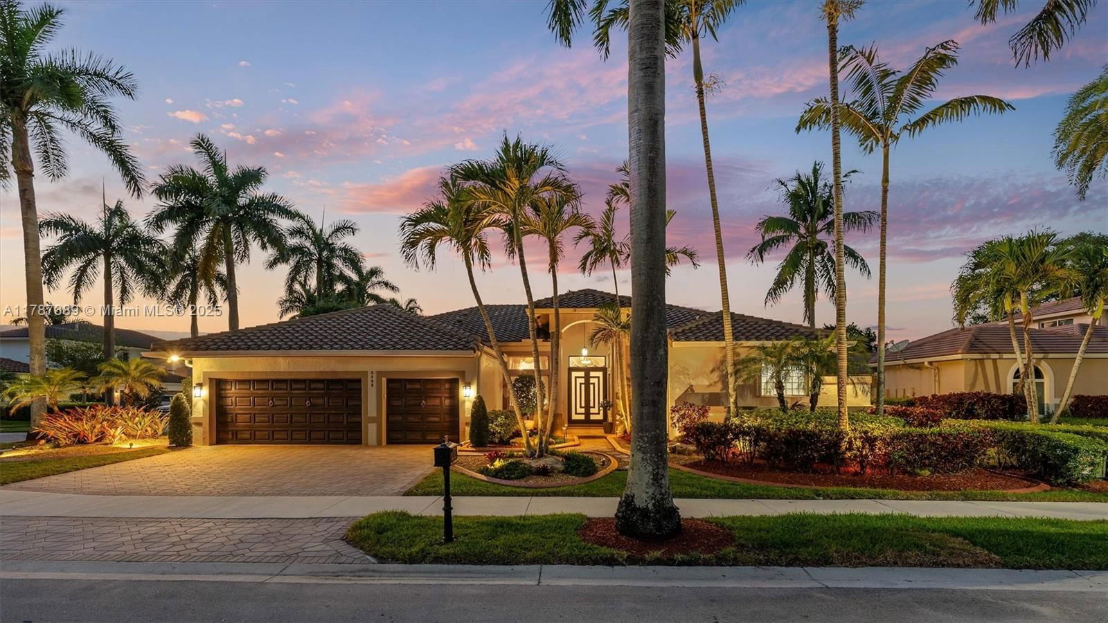 Real estate property located at 2485 Eagle Watch Court, Broward, Sector 7 - Parcels F G H, Weston, FL