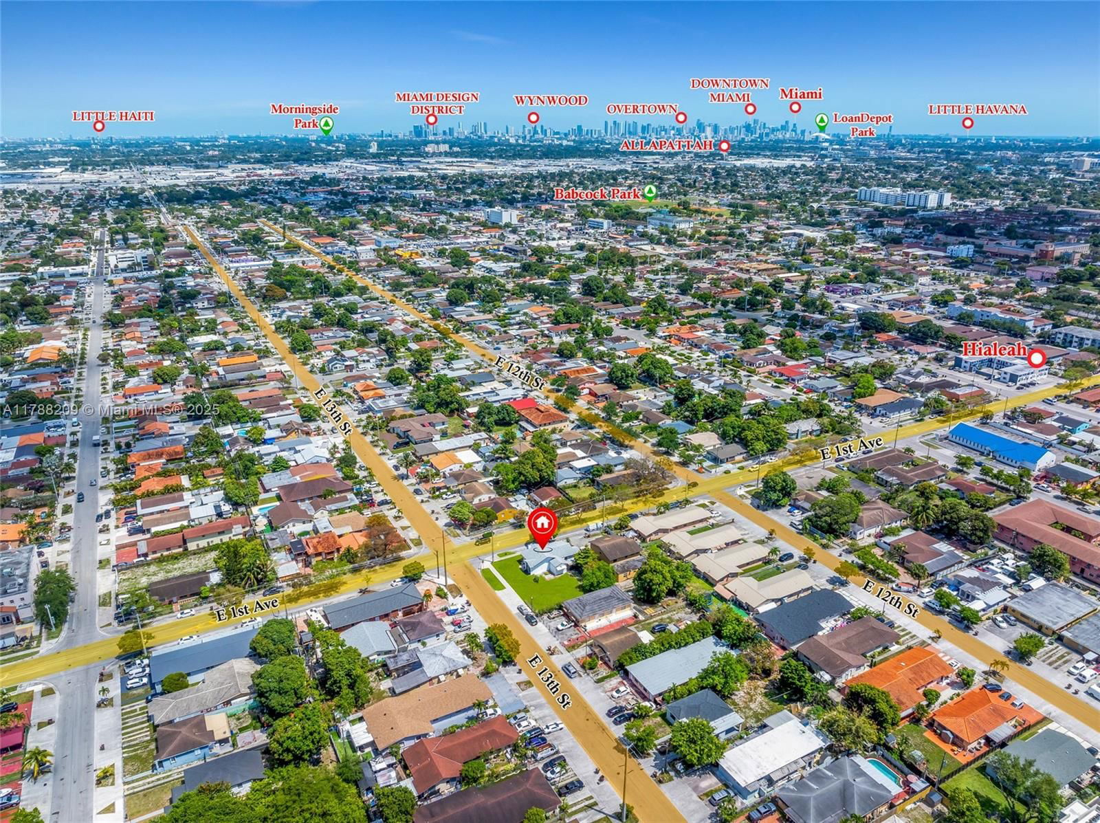 Real estate property located at 1234 1st Ave, Miami-dade, Town Of Hialeah 1 Addn Am, Hialeah, FL