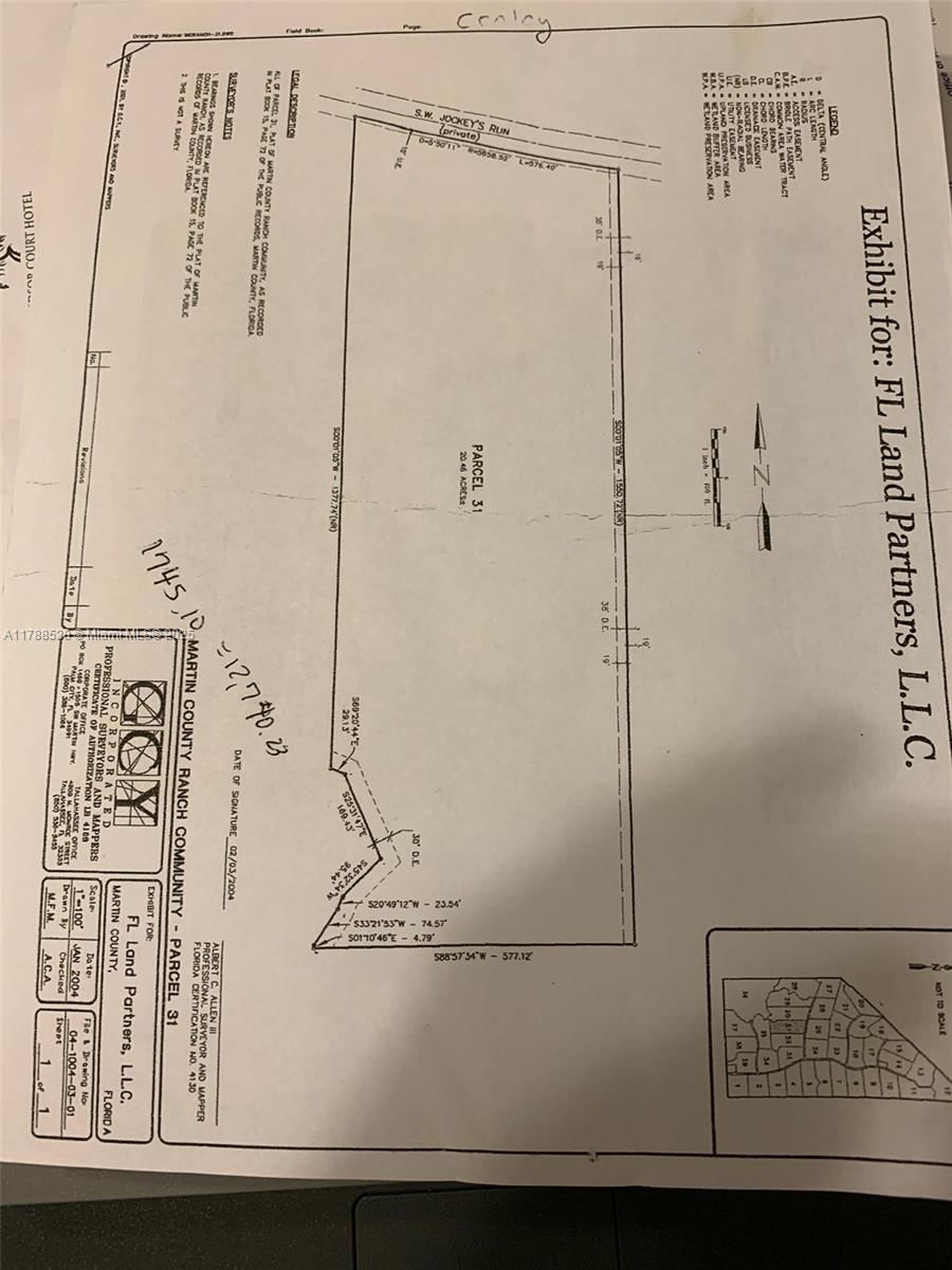 Real estate property located at 25952 Jockeys Run, Martin, Martin County Ranch Commu, Okeechobee, FL