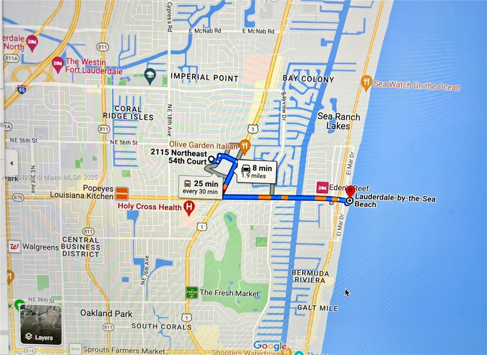 Real estate property located at 2115 54th Ct, Broward, Coral Ridge Add, Fort Lauderdale, FL