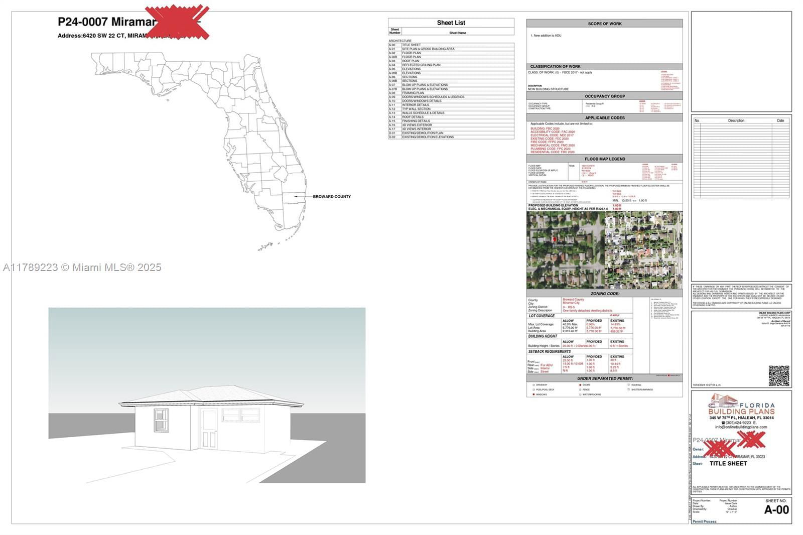 Real estate property located at 6147 40th St, Broward, Sun Land Park, Miramar, FL