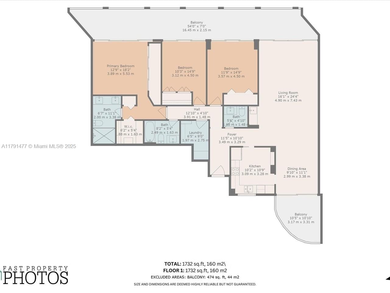 Real estate property located at 1627 Brickell Ave #2005, Miami-dade, Imperial At Brickell Cond, Miami, FL