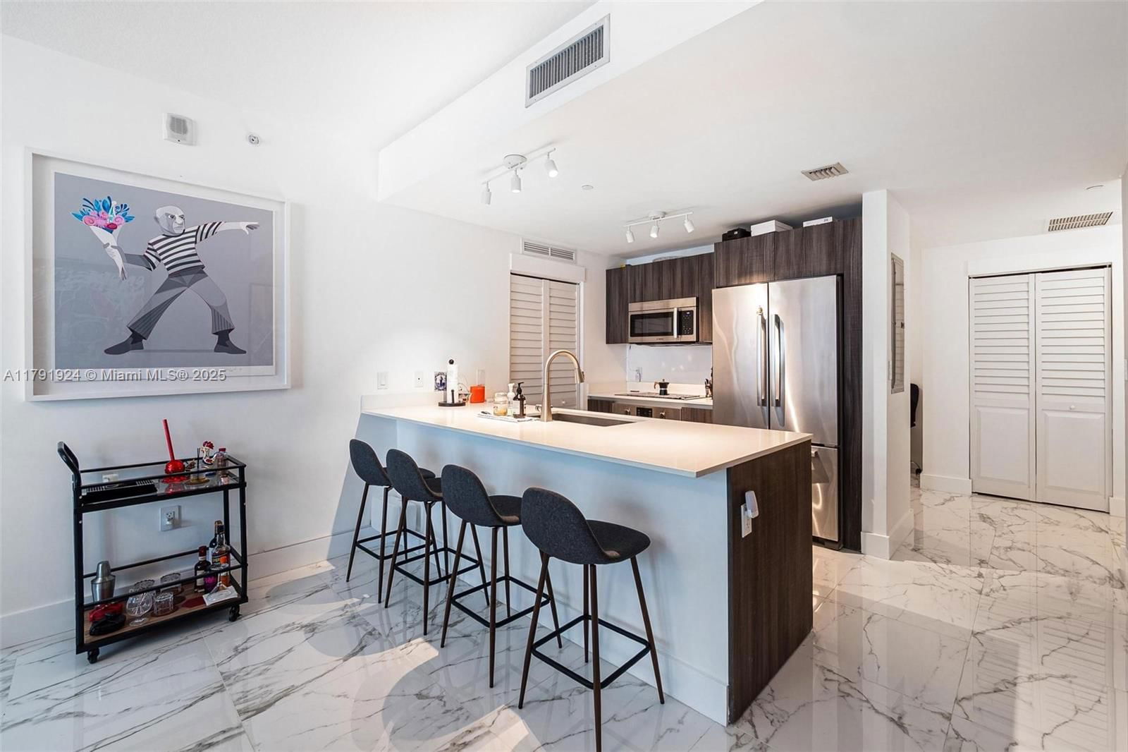 Real estate property located at 488 18th St #1708, Miami-dade, Aria On The Bay Condo, Miami, FL