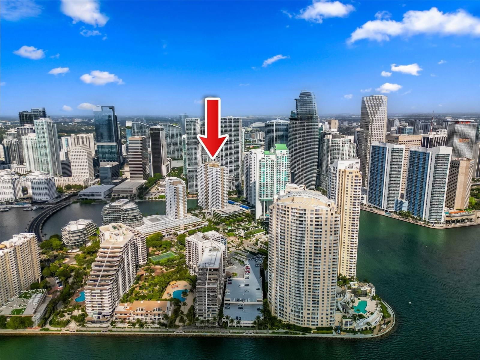 Real estate property located at 701 Brickell Key Blvd #1812, Miami-dade, Courvoisier Courts Condo, Miami, FL