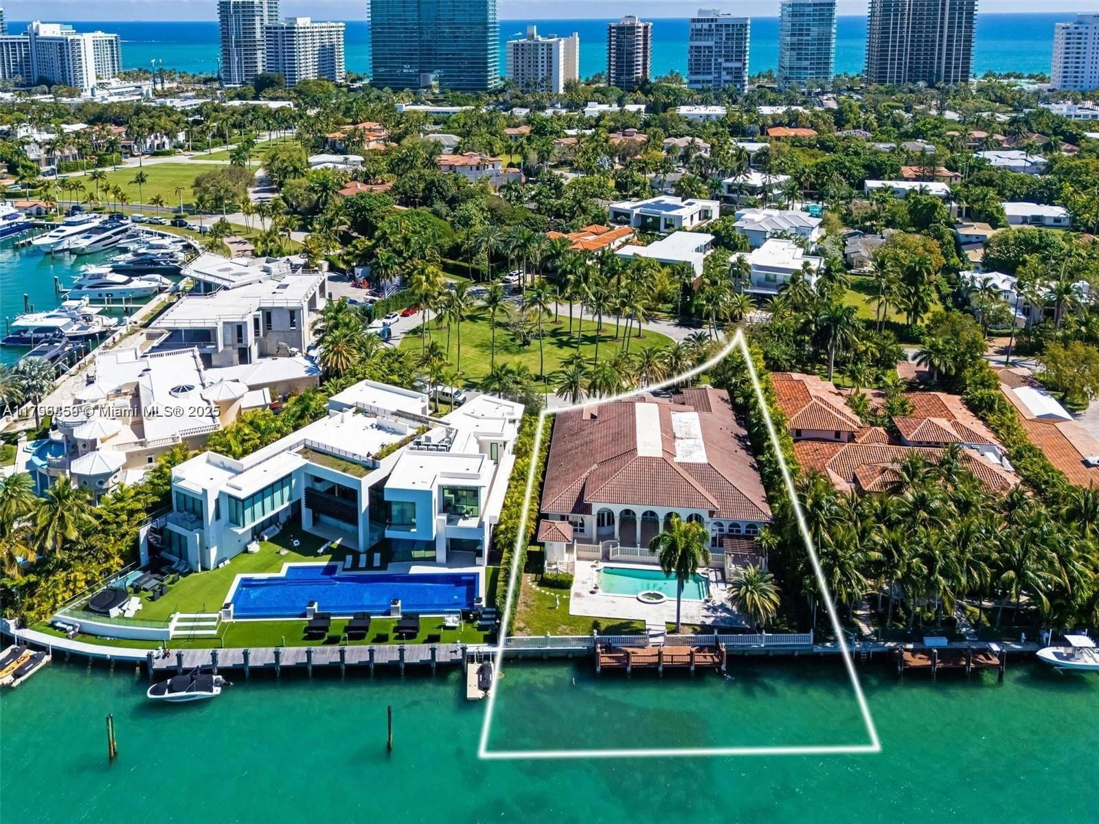 Real estate property located at 166 Bal Bay Dr, Miami-dade, Bal Harbour Residential S, Bal Harbour, FL