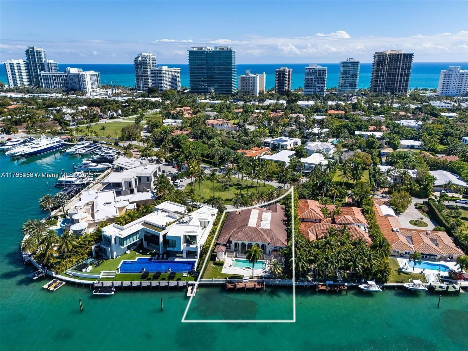 Real estate property located at 166 Bal Bay Dr, Miami-dade, Bal Harbour Residential S, Bal Harbour, FL