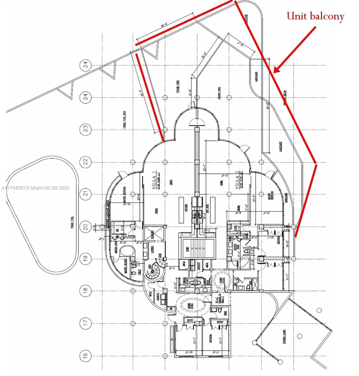 Real estate property located at 2843 Bayshore Dr VILLA1, VILLA 2, Miami-dade, Miami, FL