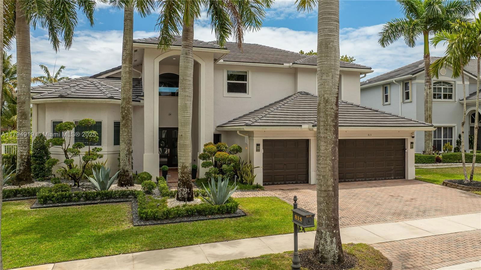 Real estate property located at 815 Regal Cove Rd, Broward, Sector 2-parcels 11 27 28, Weston, FL
