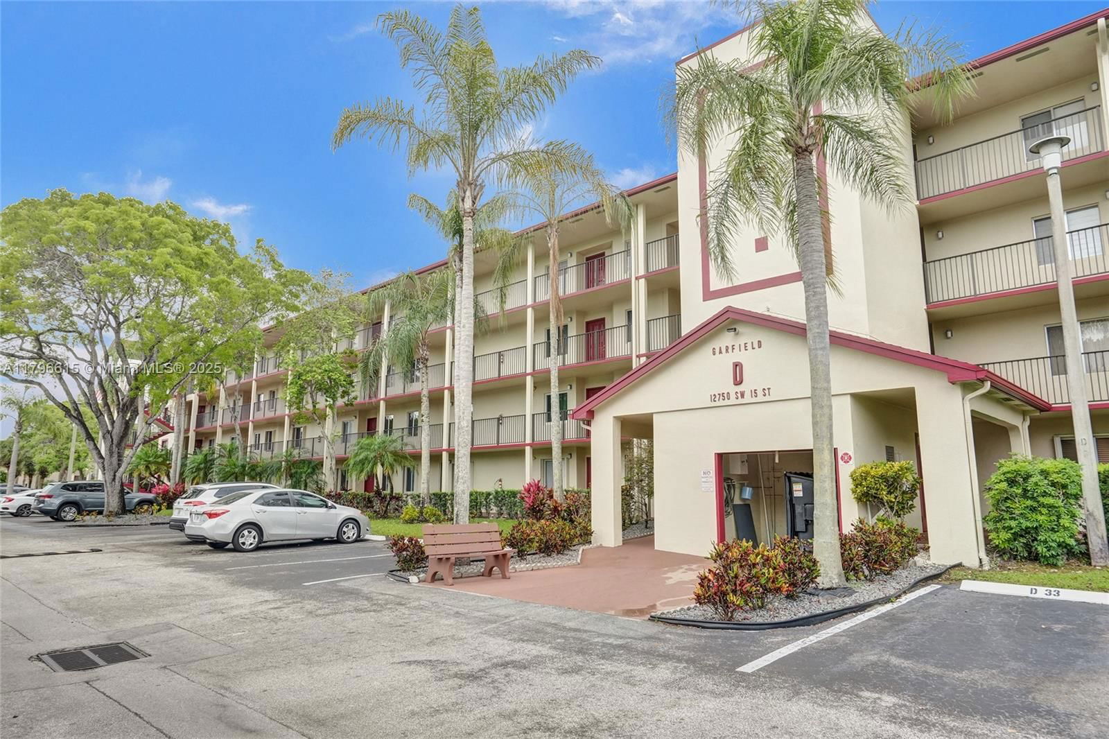 Real estate property located at 12750 15th St #411D, Broward, Garfield @ Century Village, Pembroke Pines, FL