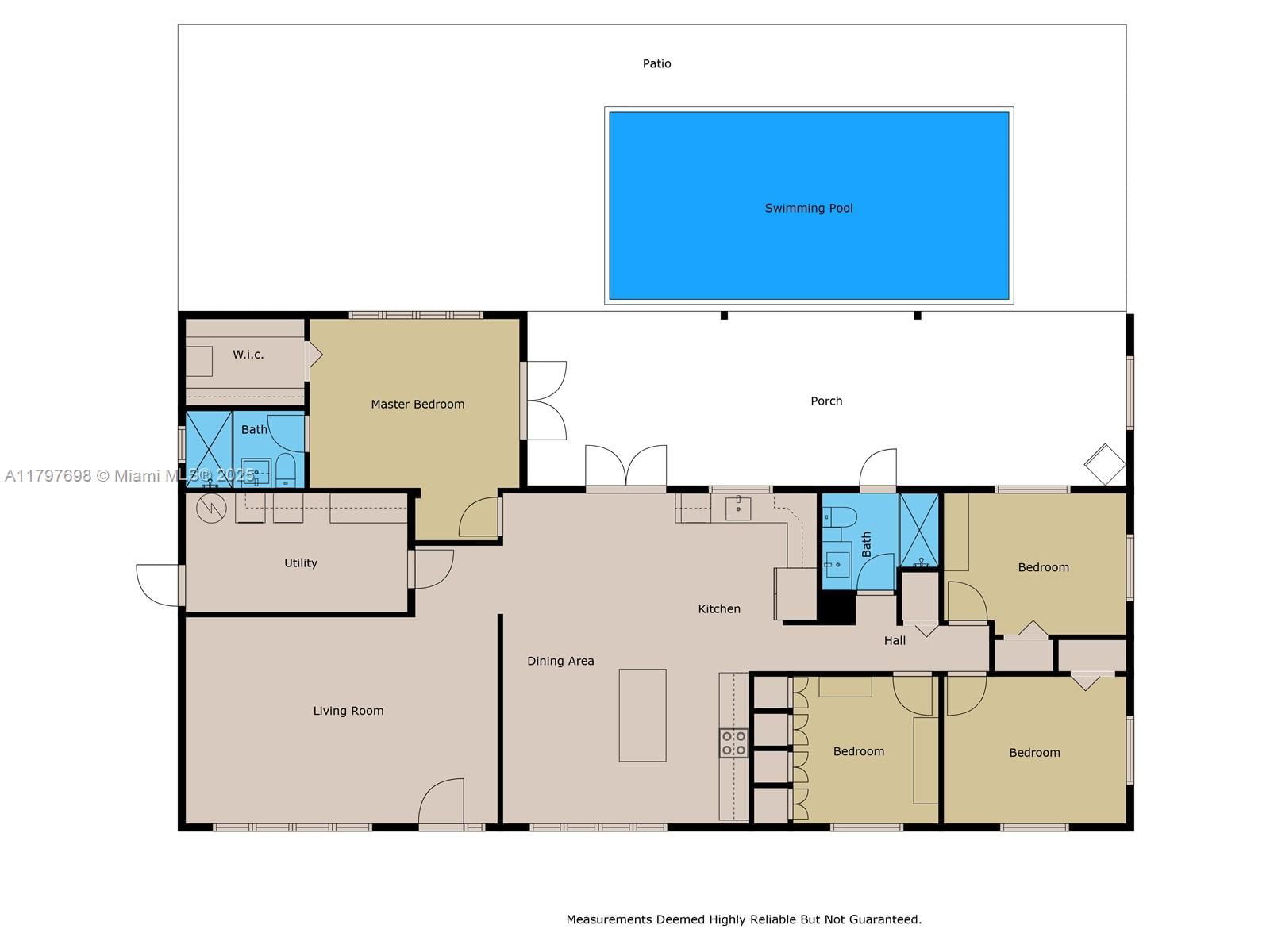 Real estate property located at 8501 142nd St, Miami-dade, Armstrong Sub, Palmetto Bay, FL