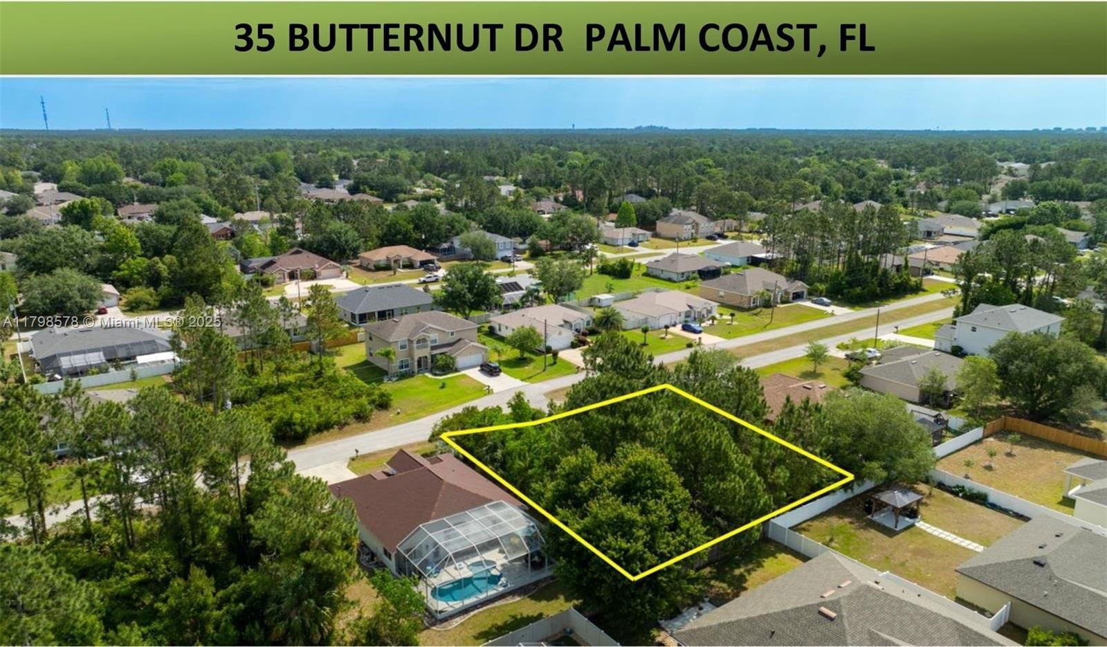 Real estate property located at 35 Butternut Dr., Flagler, Belle Terre Section 35, Palm Coast, FL