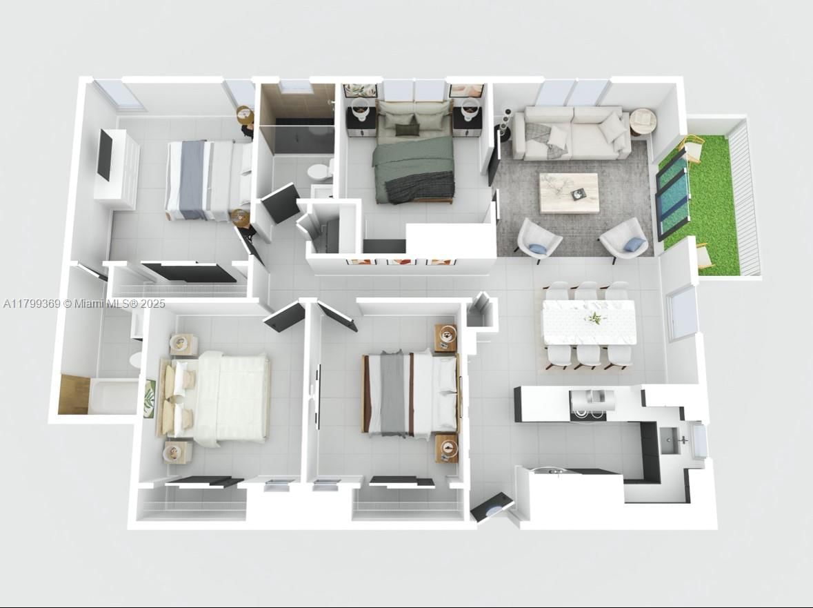 Real estate property located at 8305 Crespi Blvd #3C, Miami-dade, Domino Two Condo, Miami Beach, FL
