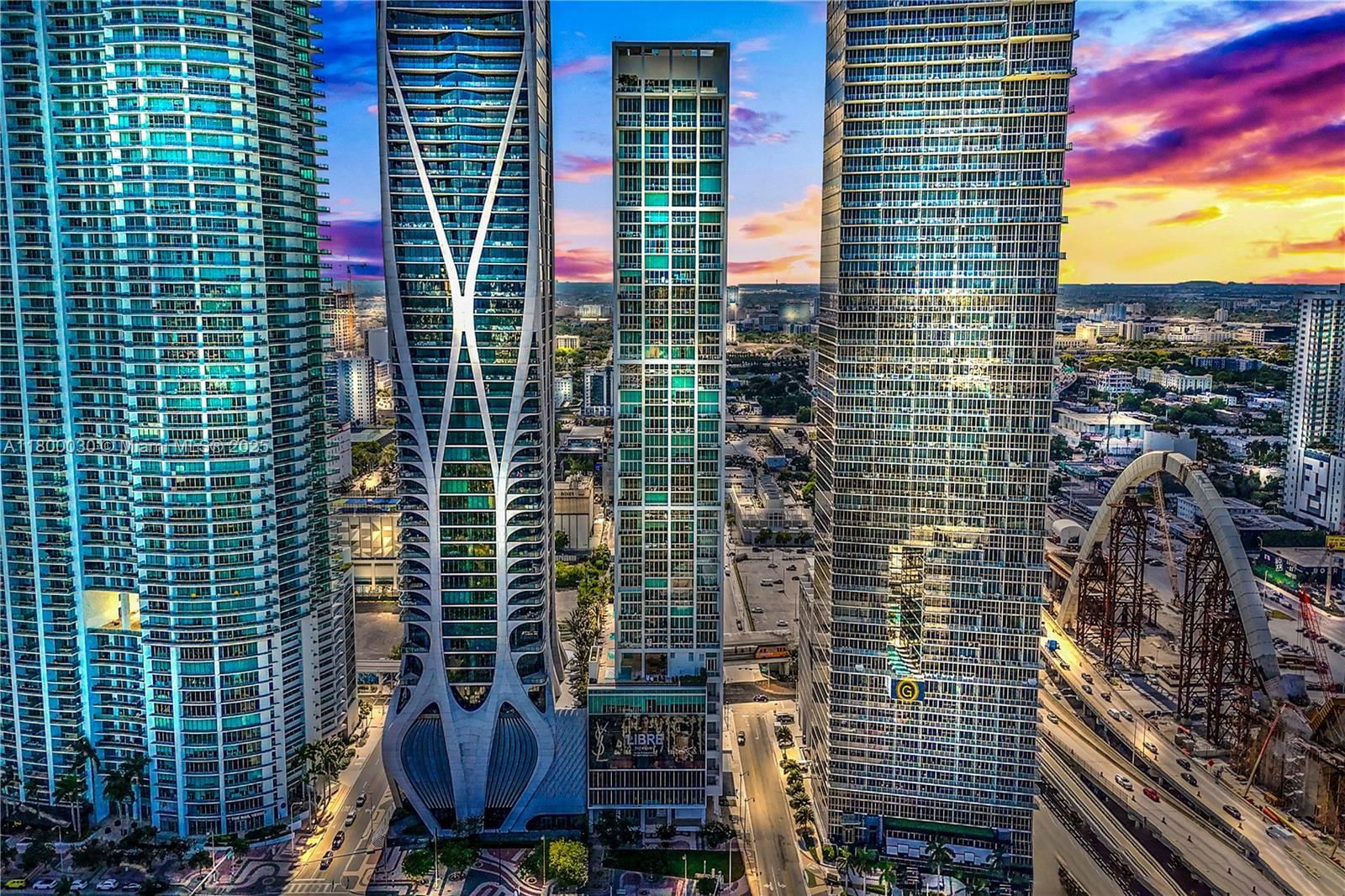 Real estate property located at 1040 Biscayne Blvd #3802, Miami-dade, Ten Museum Pk Residential, Miami, FL