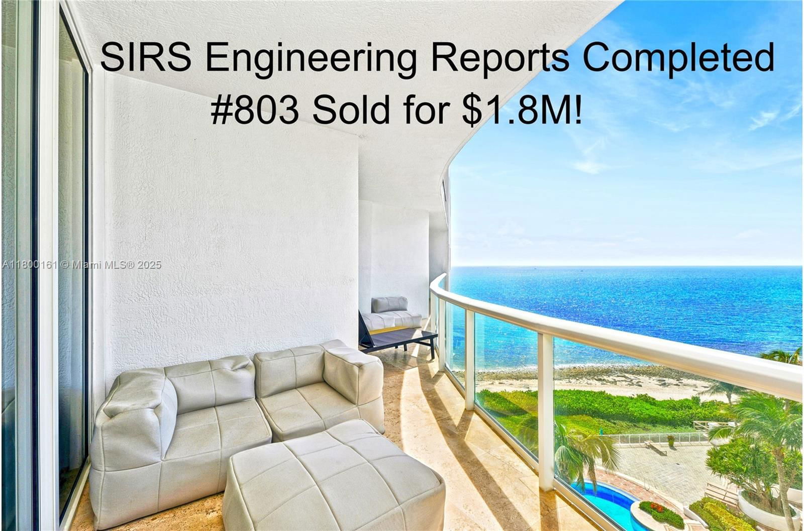 Real estate property located at 4600 Ocean Dr #802, Palm Beach, Beach Front, Singer Island, FL