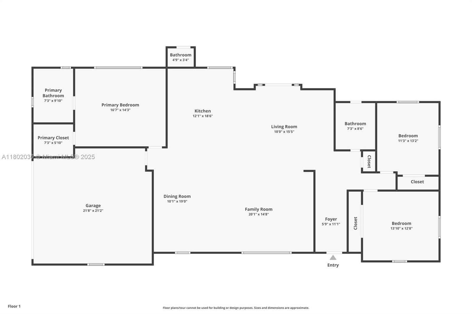 Real estate property located at 7465 163rd St, Miami-dade, Hillary Estates First Add, Palmetto Bay, FL