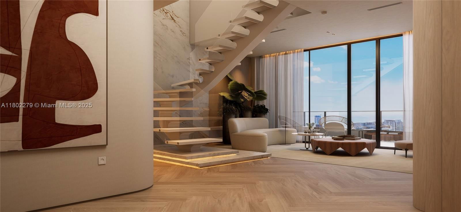 Real estate property located at 1000 Brickell Plz UPH6201, Miami-dade, Brickell Flatiron Condo, Miami, FL