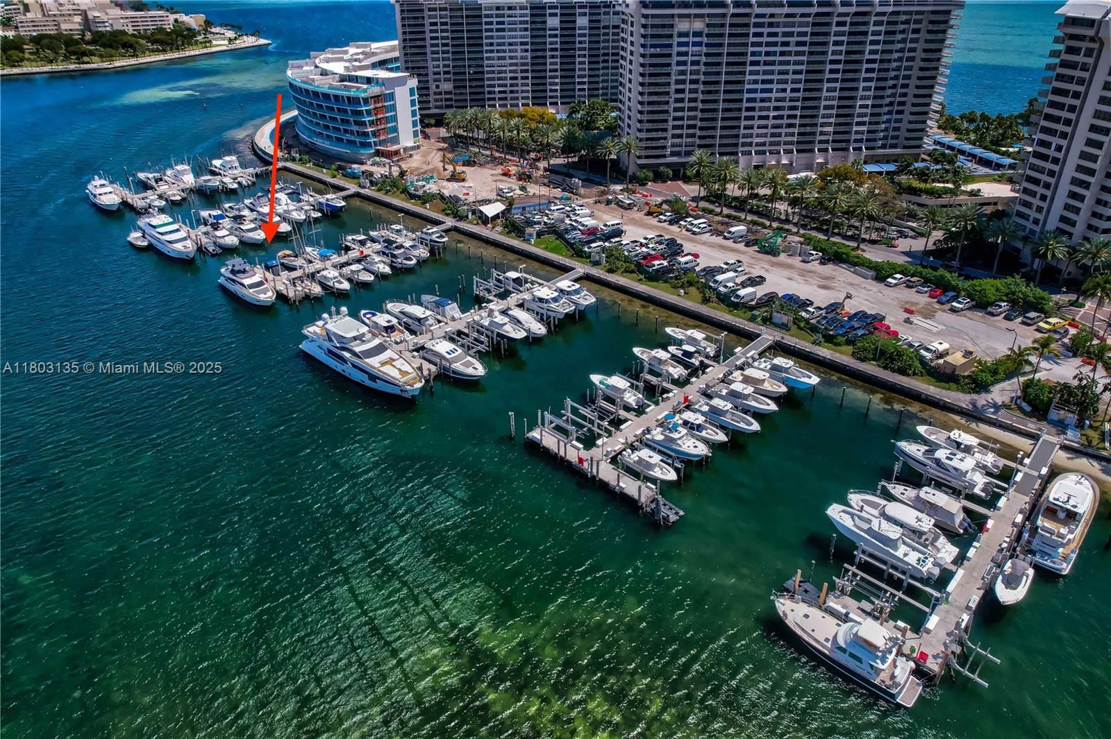 Real estate property located at 4 Grove Isle Dr - Boat Slip D8 & D9, Miami-dade, Grove Isle Marina, Coconut Grove, FL