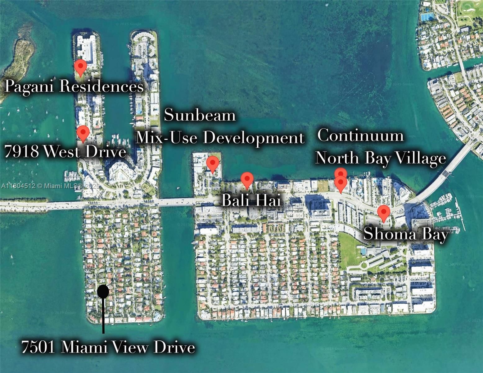 Real estate property located at 7501 Miami View Dr, Miami-dade, North Bay Island, North Bay Village, FL