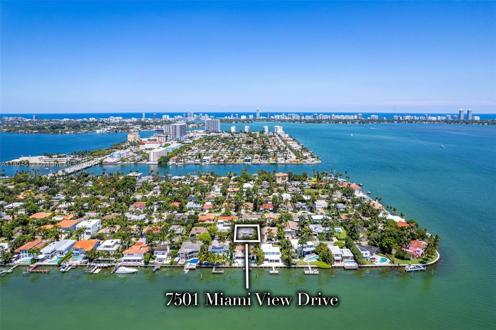Real estate property located at 7501 Miami View Dr, Miami-dade, North Bay Island, North Bay Village, FL