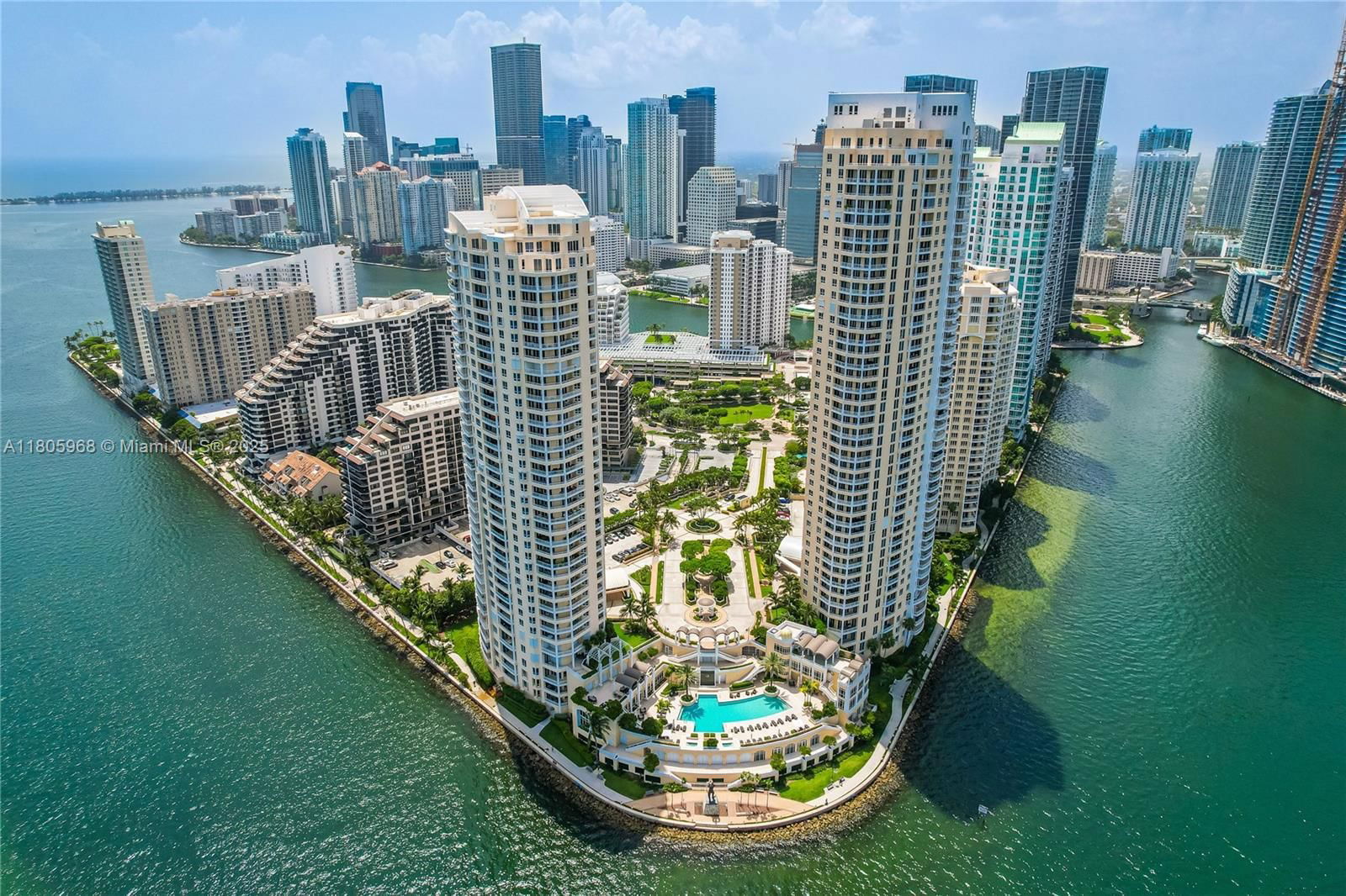 Real estate property located at 848 Brickell Key Dr #3803, Miami-dade, Three Tequesta Point Cond, Miami, FL