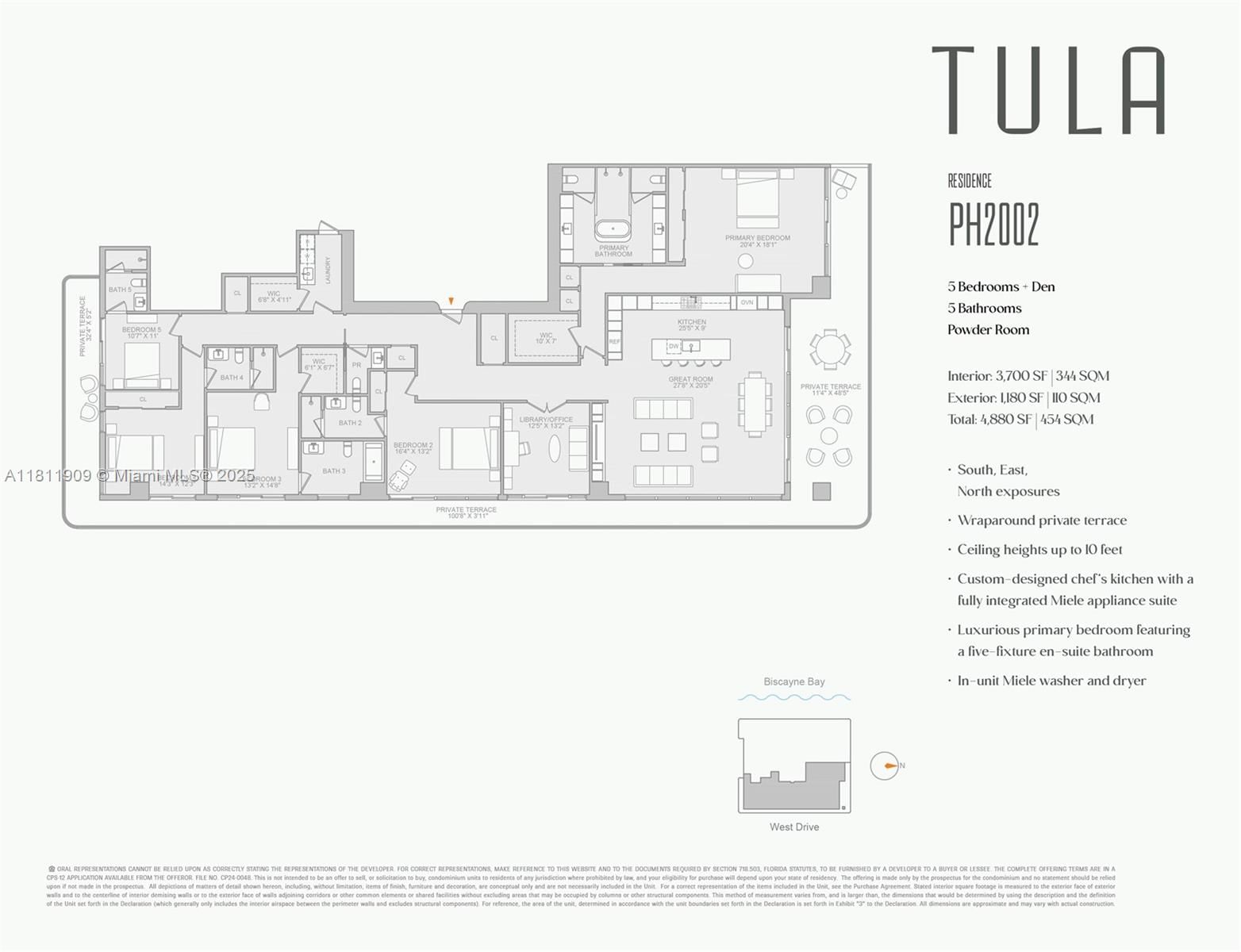 Real estate property located at 7918 West Dr PH-2002, Miami-dade, Harbor Island, North Bay Village, FL