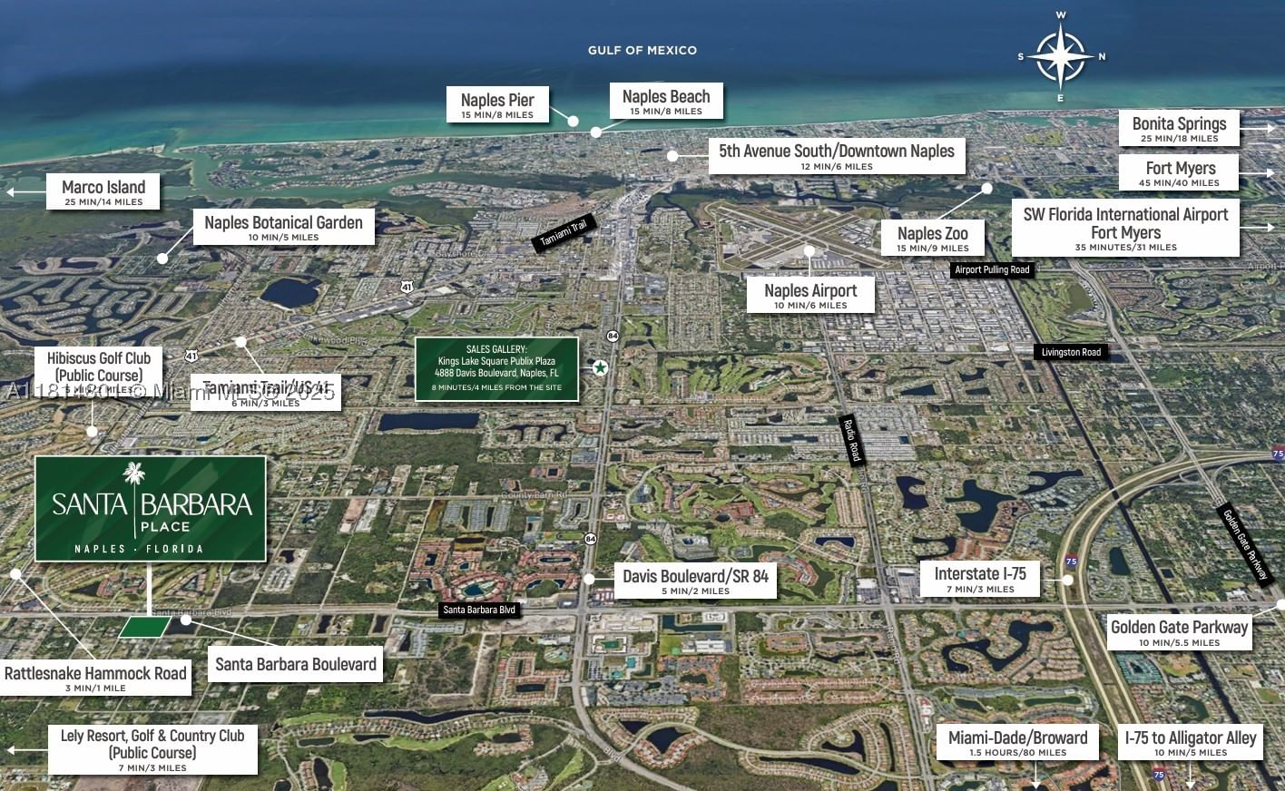 Real estate property located at 6088 Barbara Circle, Collier, Santa Barbara Place, Naples, FL