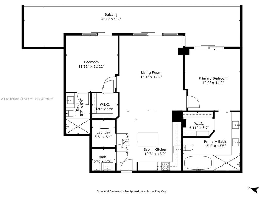 Real estate property located at 88 7th St #1205, Miami-dade, Rise Condo, Miami, FL