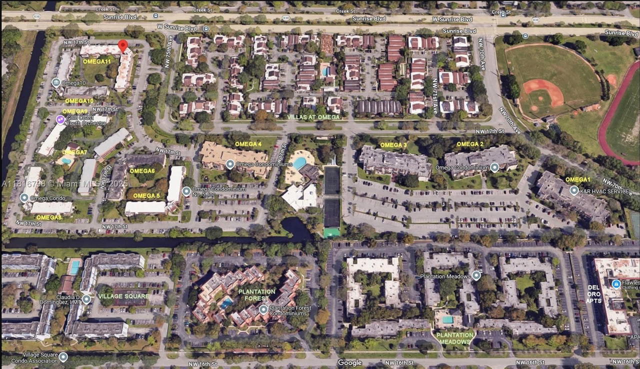 Real estate property located at 7000 17th St #218, Broward, Omega Condo No 2, Plantation, FL