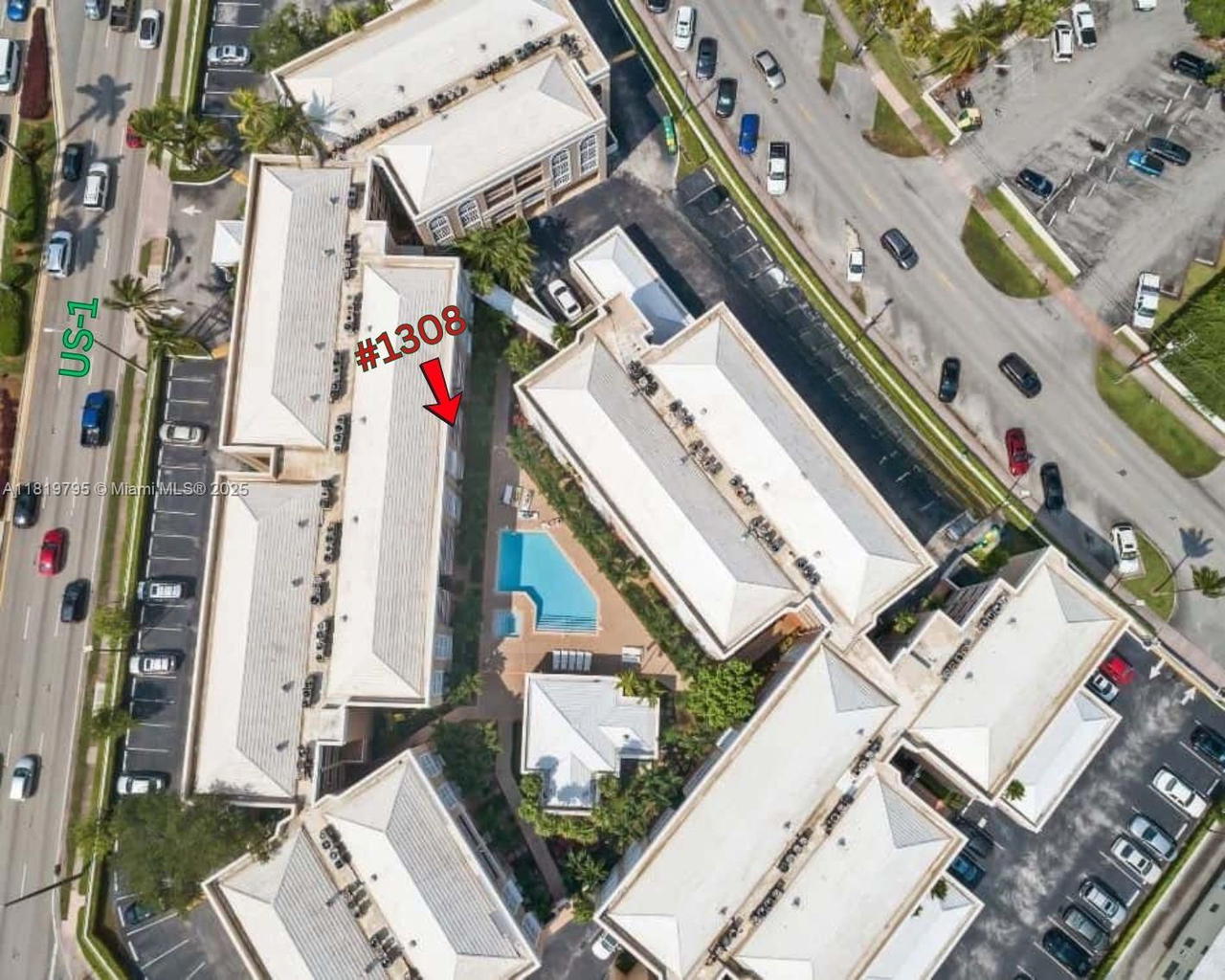 Real estate property located at 1280 Alhambra Cir #1308, Miami-dade, University Inn Condo, Coral Gables, FL