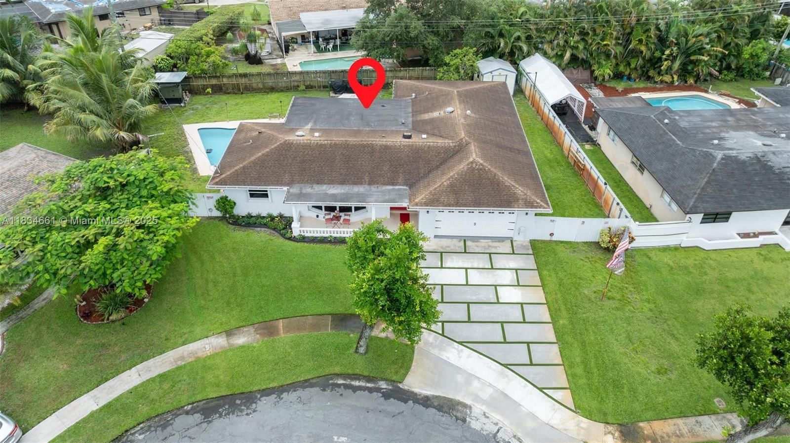 Real estate property located at 5220 6th St, Broward, Plantation Park Seventh A, Plantation, FL