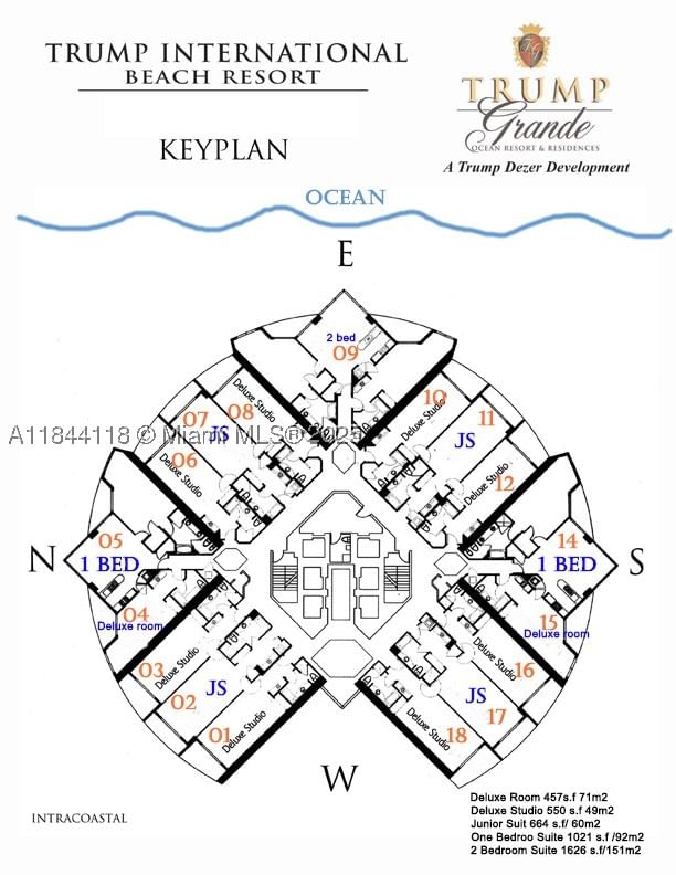Real estate property located at 18001 Collins Ave #1411, Miami-dade, Trump International Sones, Sunny Isles Beach, FL