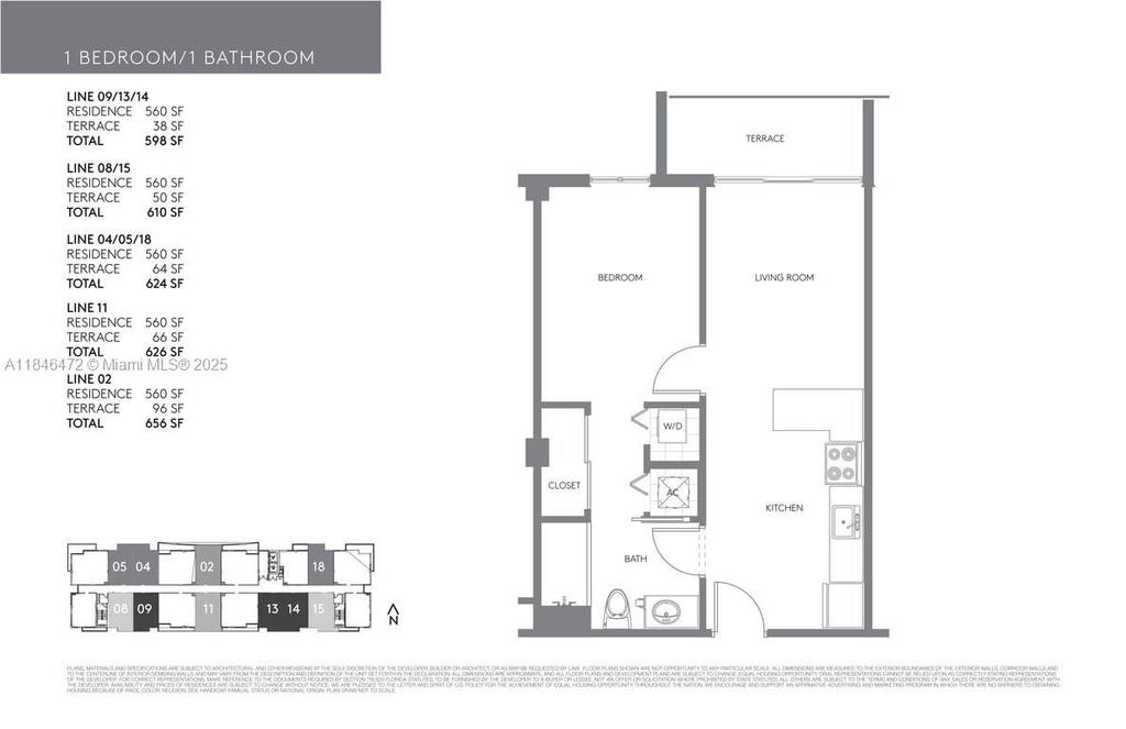Real estate property located at 321 26th St #605, Miami-dade, 26 Edgewater Condo, Miami, FL