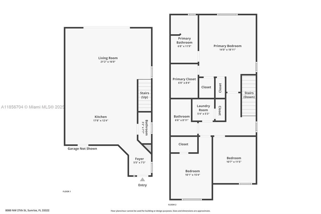 Real estate property located at 8080 27th St, Broward, Aragon Sec One, Sunrise, FL