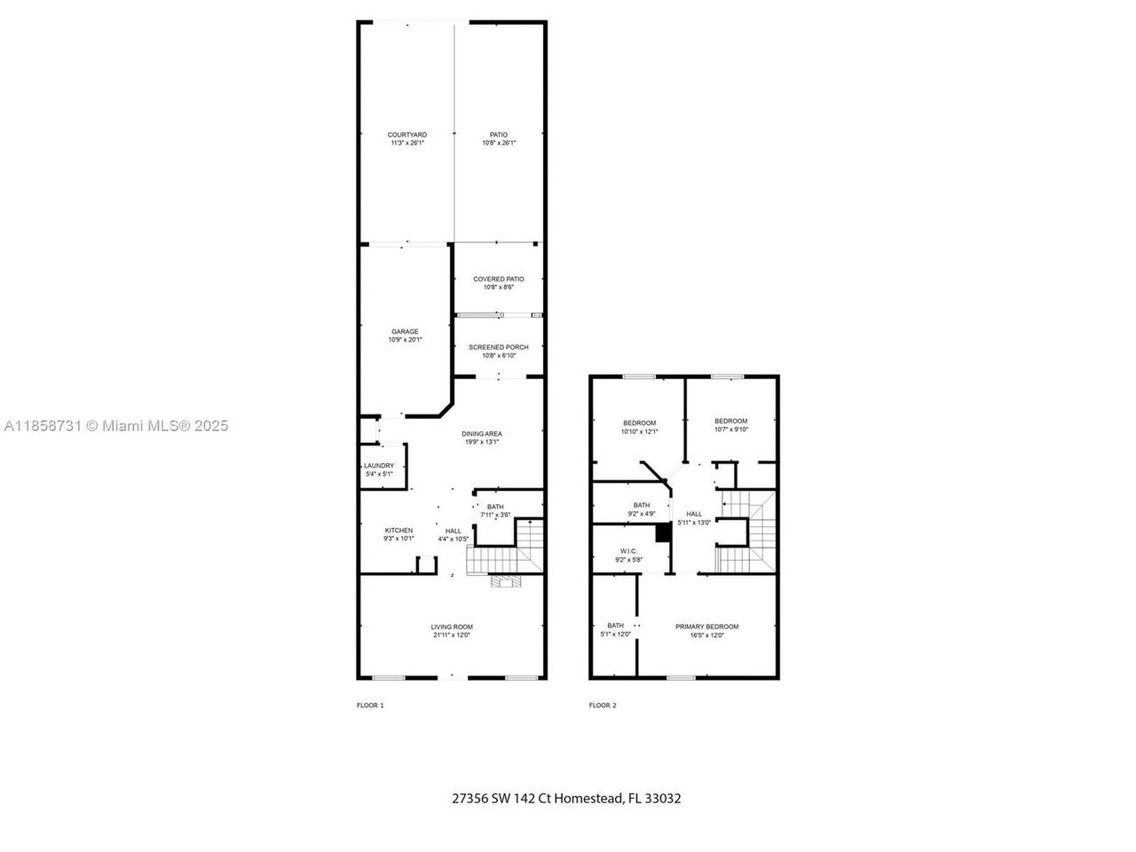 Real estate property located at 27356 142nd Ct, Miami-dade, Mandarin Lakes, Homestead, FL