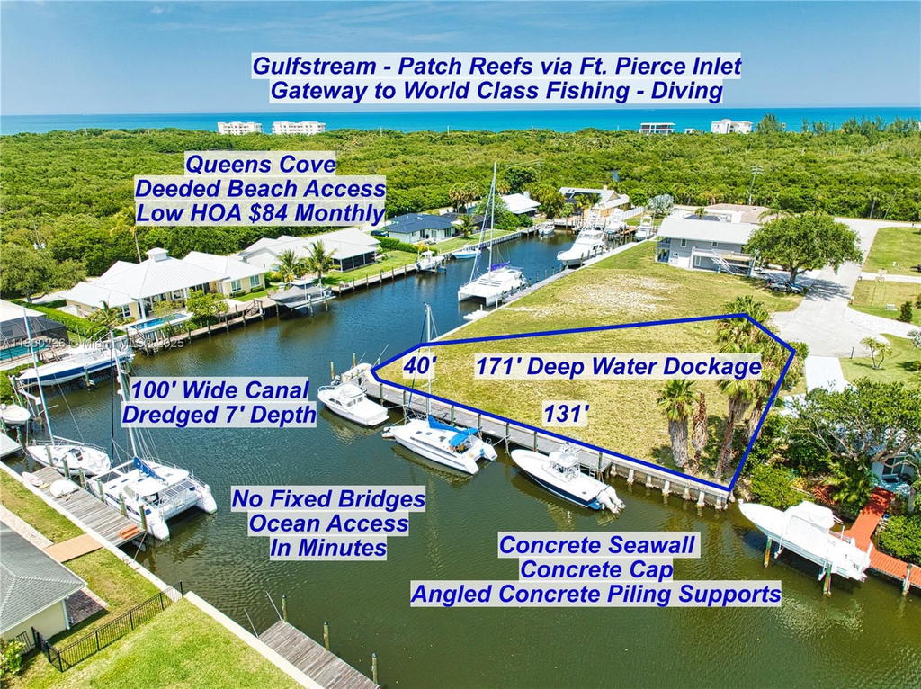 Real estate property located at 16 Crown Ct, St Lucie, Queen's Cove Unit 1, Fort Pierce, FL