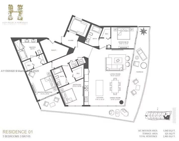 Real estate property located at 4111 Ocean Dr #1801, Broward, Lyfe Hyde, Hollywood, FL