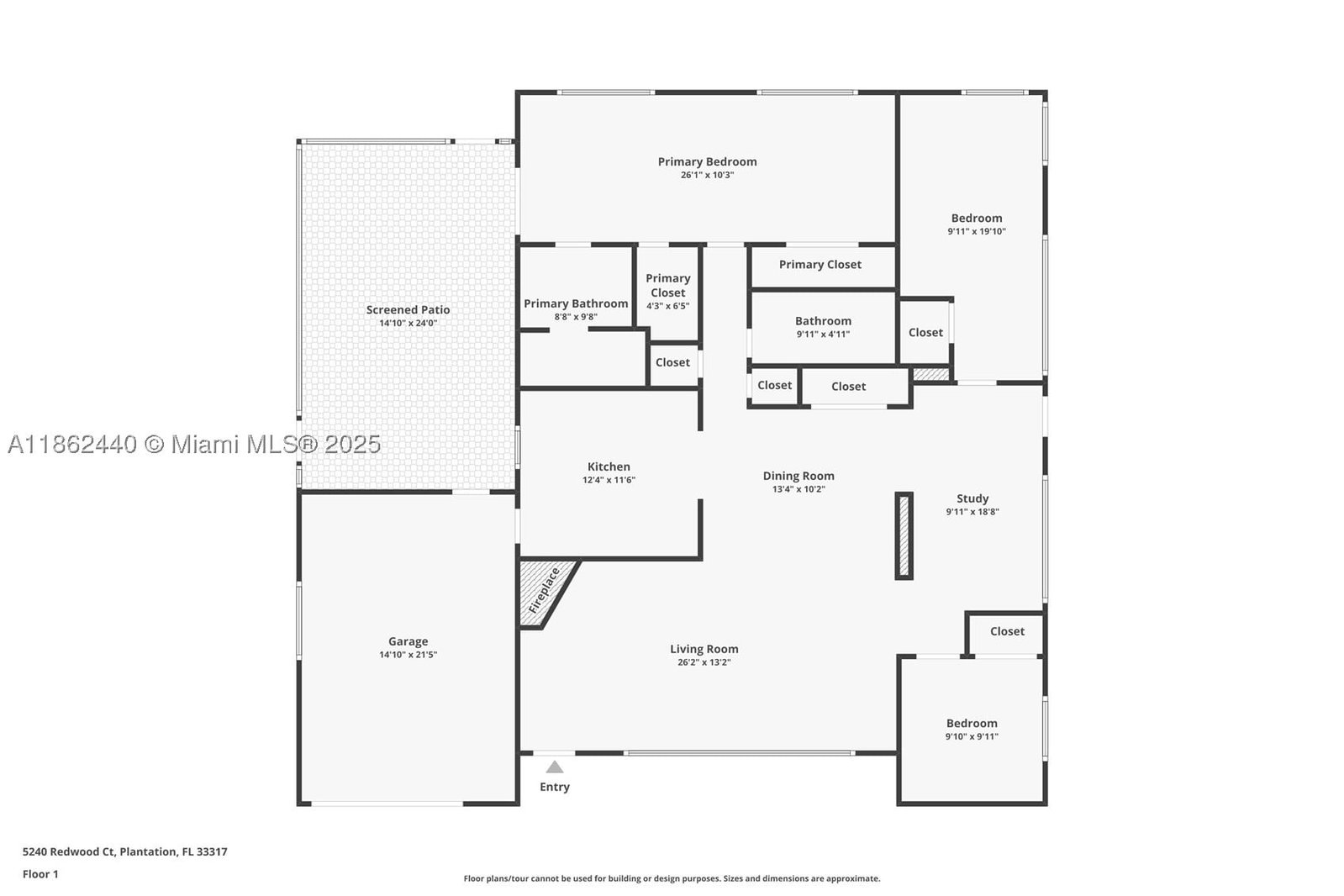 Real estate property located at 5240 Redwood Ct, Broward, Plantation Gardens Sec 4a, Plantation, FL
