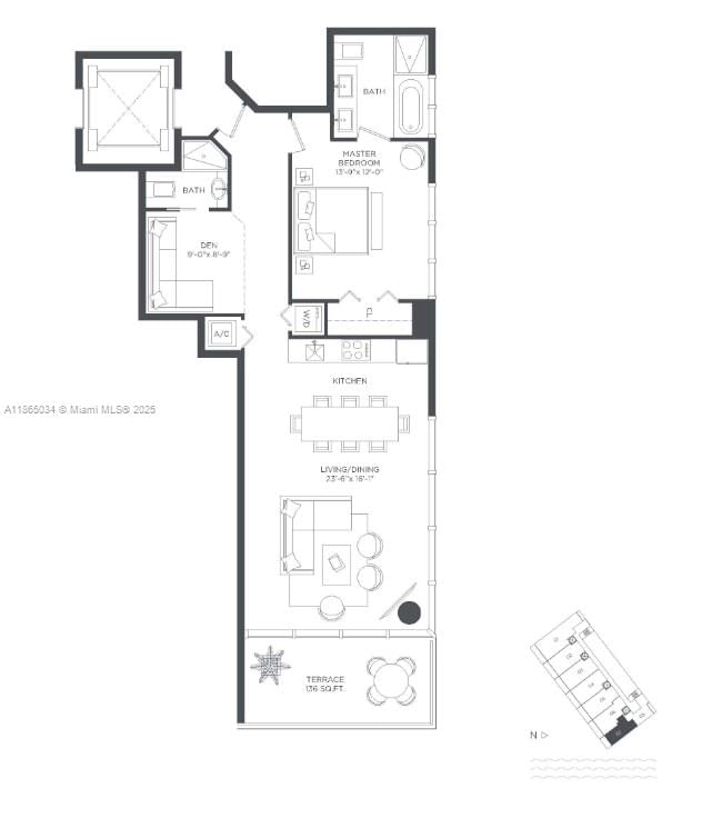 Real estate property located at 650 32nd St #2907, Miami-dade, Paraiso Bay Condo, Miami, FL