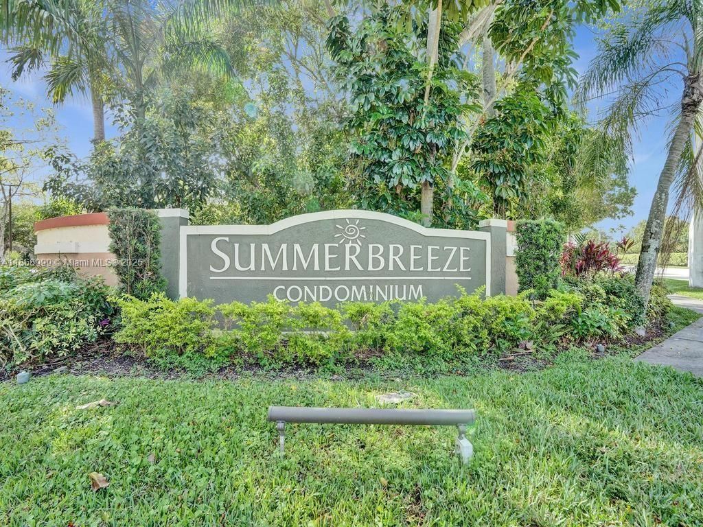 Real estate property located at 9999 Summerbreeze Dr #108, Broward, Summerbreeze Condo, Sunrise, FL