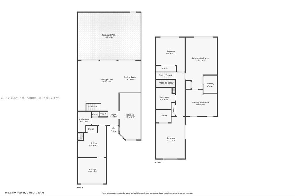 Real estate property located at 10275 46th St, Miami-dade, Townhomes Of Doral Place, Doral, FL