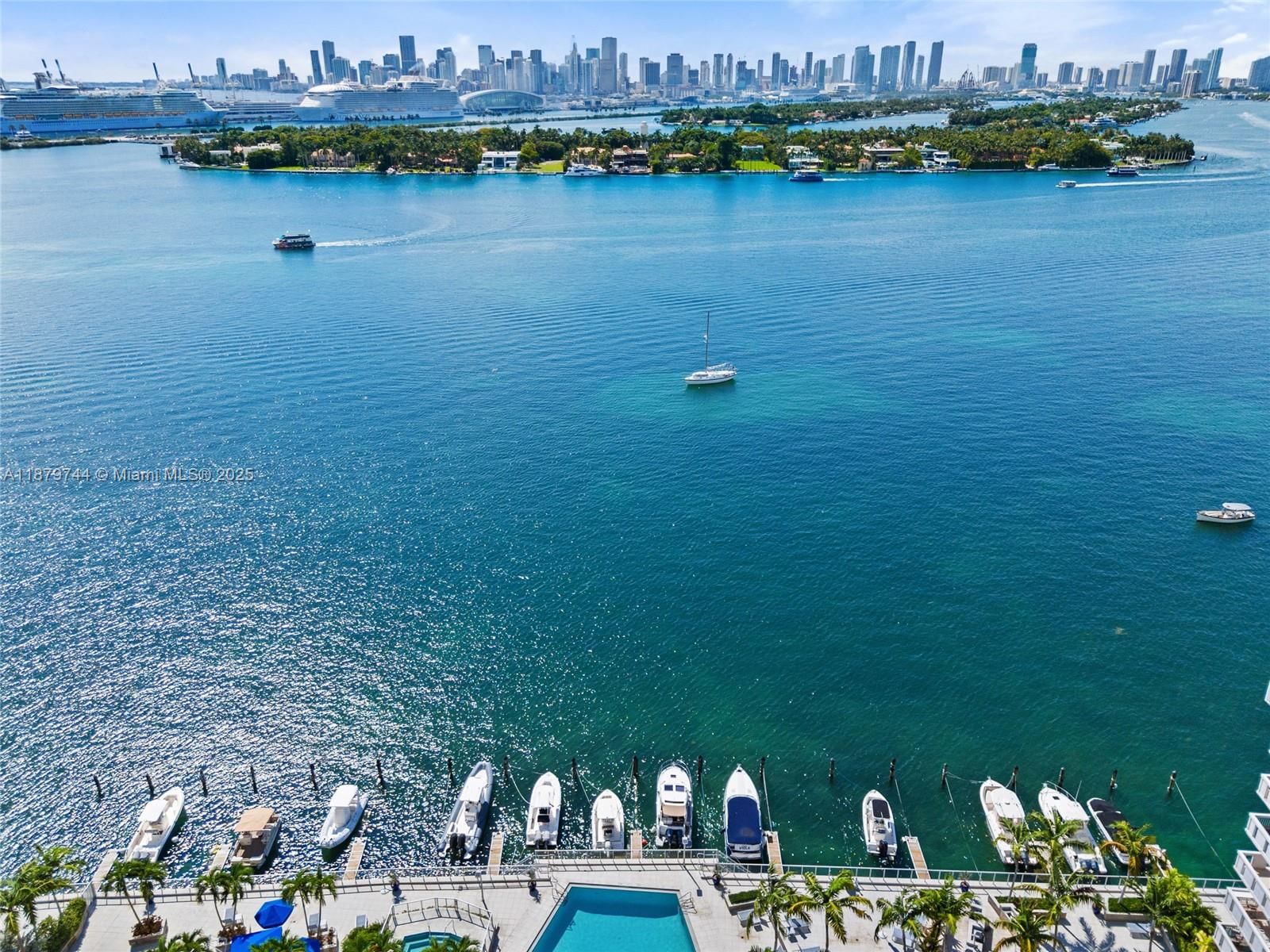 Real estate property located at 800 West Ave #831, Miami-dade, South Bay Club Condo, Miami Beach, FL